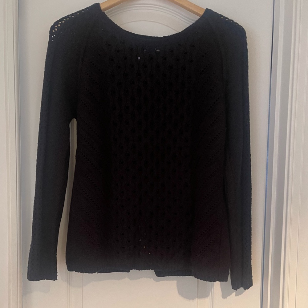 Elegant Black Knit Sweater